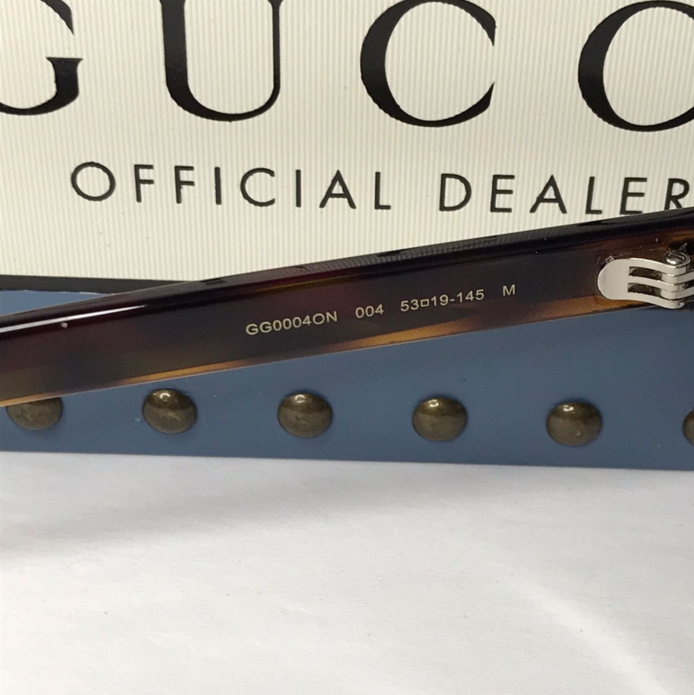 New - 💯 Original Gucci's GG0004ON  soft lines across  frames acetate front.Ico - Picture 11 of 11